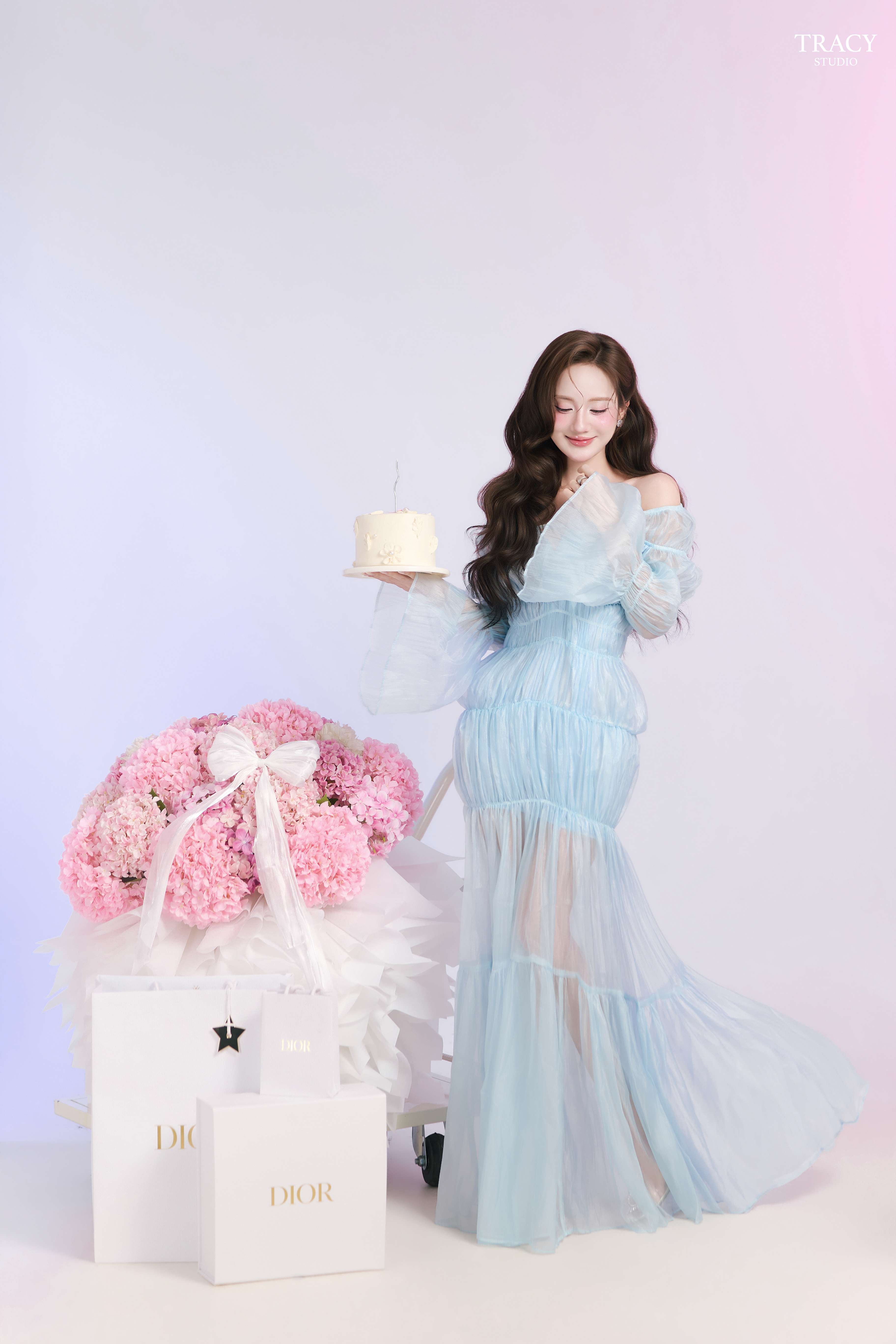 tracy studio chụp concept sinh nhật thanh thư